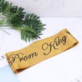 thumbnail image 3 of 2pcs Golden Ribbon Prom King Letters Party Etiquette Shoulder Strap Bachelor Party Halloween Graduation Ball Supplies, 3 of 7