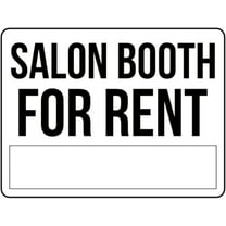 Retro Decor Tin Signs,“SALON BOOTH FOR RENT”,for garage,bar,restaurant,living room,bedroom,kitchen,cafe,bar,8×12inch