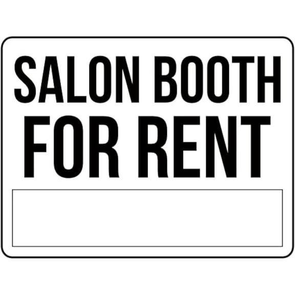 Retro Decor Tin Signs,“SALON BOOTH FOR RENT”,for garage,bar,restaurant,living room,bedroom,kitchen,cafe,bar,8×12inch
