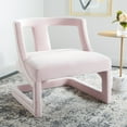 thumbnail image 2 of SAFAVIEH Rhyes Modern Style Accent Chair, Light Pink, 2 of 12