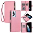 thumbnail image 1 of Funda tipo cartera de PU para Samsung A72 4G 5G con cordón, ranura para múltiples tarjetas, protección total, estilo retro, PU+TPU, 1 of 5