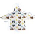 thumbnail image 7 of Cartoon Tractors Stars White Pattern Blanket Hoodies for Kids 6-13YR Oversize Wearable Blanket Hoodies for Boys Girls Teens, 7 of 7