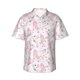 thumbnail image 1 of Balery Cute Piggy Ballerina Camisas hawaianas de manga corta para hombre, camisas playeras de corte holgado, camisas de vacaciones con botones,X-Large, 1 of 7