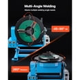 thumbnail image 3 of KFFKFF Rotary Welding Positioner, 1102 lbs Load Capacity, -45° to 90° Tilt Angle Welding Positioner Turntable Table, 0.2-2 RPM Speed Control, Electric and Foot Pedal, 3 of 9