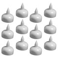 thumbnail image 4 of Worallymy 12pcs luces en forma de vela LED lámparas sin llama decoración impermeable luces de agua, blanco cálido Worallymy JD735800196, 4 of 7