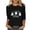 White, variant on Christmas Tee Shirts for Women Casual 3/4 Sleeve Shirts Christmas Tree Printed Womens Fall Clothes
