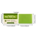 thumbnail image 4 of Tea Tree Soap - 3PCS Natural Herbal Soap Bar with Tea Tree Oil, Coconut Oil & Witch Hazel, Deep Pore Cleansing, Gentle Exfoliating Foot & Body Soap for Men & Women, Vegan Daily Use Makeup Organizers, 4 of 8