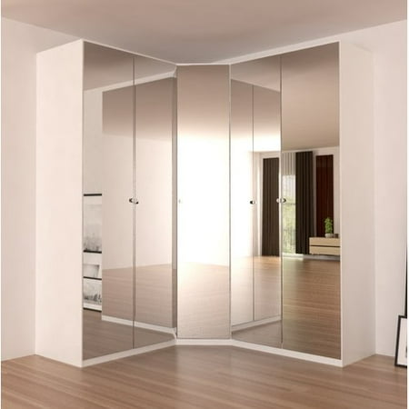 Orren Ellis Landaverde Corner Wardrobe Armoire