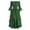 Green, variant on FASHOFT Gothic Punk Dress for Women Halloween Cold Shoulder Butterfly Sleeve Christmas Cosplay Party Dress L