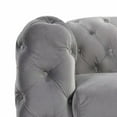 thumbnail image 6 of Morden Fort Couches for Living Room, Sofas for Living Room Furniture Sets, Chair, Couch and Sofa 3 Pieces, Fabric, Dutch Velvet Silver Grey, 6 of 7