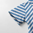thumbnail image 6 of Ltctricy Children's Button down Shirts Toddler Boys Girls Short Sleeve Striped Collared Blouses Casual Loose Summer Tops, 6 of 7