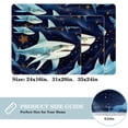 thumbnail image 2 of Shark Area Rugs: Polyester Non-Slip Kitchen Mat Office Rug - Machine Washable, 2 of 6
