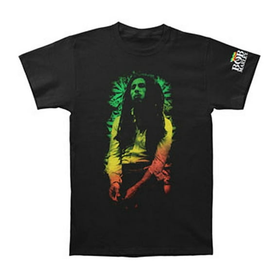 Bob Marley Men's Rasta Leaves T-Shirt Black Medium | Officially Licensed Merchandise