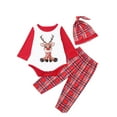 thumbnail image 2 of Family Matching Christmas Pajamas Sets Long Sleeve Sleepwear Xmas Plaid Pjs Set for Couples Women Men, 2 of 10