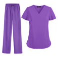 thumbnail image 2 of Nurse Work Clothing Nursing Uniform Scrub Set Women Durable Work Clothes for SPA M, 2 of 6