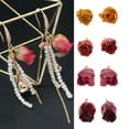 thumbnail image 3 of 2X 2Pcs Charms Drop Colgantes para Mujer Colr Pendiente Fabricación Decoraciones BLESIY Encantos de flores secas de resina, 3 of 8