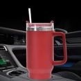 thumbnail image 4 of Termo Taza Taza de paja de café de acero inoxidable portátil de gran capacidad de 40 oz para viajes al aire libre Likrtyny Para estrenar, 4 of 6