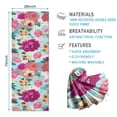 thumbnail image 2 of Pioneer Flower Floral Print Pattern Hot Yoga Mat Towel Non Slip for Hot Yoga - Quick-Drying Yoga Mat Cover with 4 Corner Pockets with Travel Bag - Hot Yoga Towel Non Slip 70"x26", 2 of 6