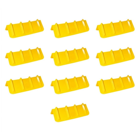 10 Pack 8"x8"x36" Yellow Flatbed Corner Protector - V Shaped Edge Guard for Tie-Down Winch & Ratchet Straps - Plastic Corner Protector for Flatbed Trailer Cargo Load