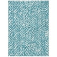 thumbnail image 3 of SAFAVIEH Courtyard Alfonso Chevron Indoor/Outdoor Area Rug, Blue/Grey, 8' x 10', 3 of 9