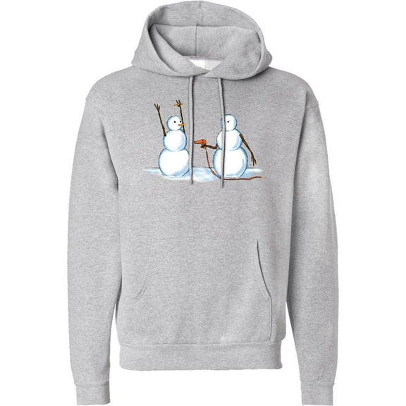 Inktastic Snowman Stickup with Hairdryer Adult Hoodie Sweatshirt