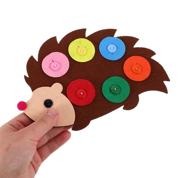 WORGEOUS Button Art Toy Toddlers Diy Felt Craft Kit Promotes Fine Motor Skills For Preschool Activities Parent Child Interaction