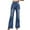 Blue, variant on Fjofpr Clearance Clothing Straight Leg Jeans for Women Womens Jeans Trendy Fall 2024 Women'S Mid-Waist Pocket Straight Leg Denim Casual Pants