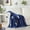Navy Deer Head, variant on Flannel Blanket Lightweight Cozy Bed Blanket Soft Throw Blanket fit Couch Sofa Suitable for All Season