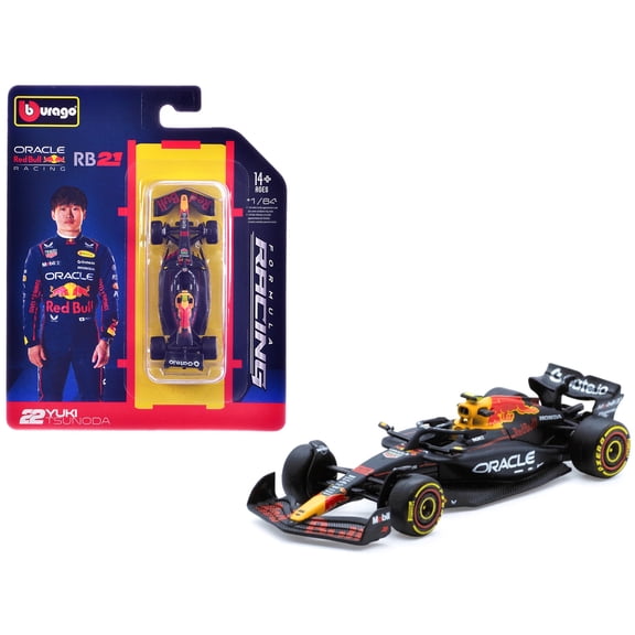 Red Bull Racing RB21 #22 Yuki Tsunoda F1 World Championship (2025) "Formula Racing" 1/64 Diecast Model Car by Bburago