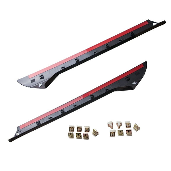 CF Advance For 11-19 Ford Explorer Left Driver Side and Right Passenger Side Windshield Molding Pillar Trim Moulding Pair Set of 2PCS 2011 2012 2013 2014 2015 2016 2017 2018 2019