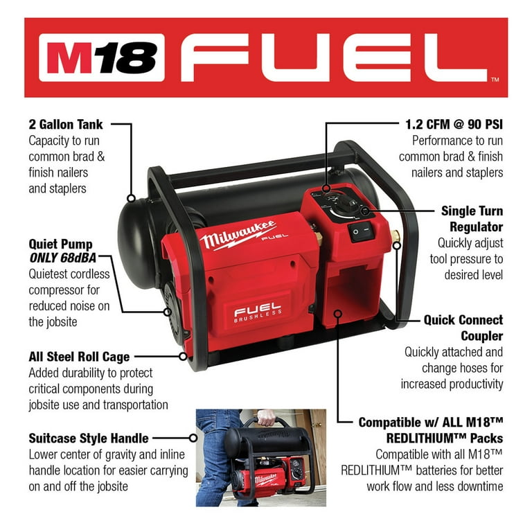 M18 cordless air compressor hot sale