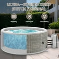 thumbnail image 6 of Segmart Inflatable Hot Tub, 3 to 5 Person Outdoor Hot Tub Spa, Portable Round Hot Tub w/100 Jets, Heater Pump, Tub Cover, Ground Cloth, 211Gal Capacity, Fits for Backyard, Patio, 6 of 10