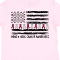 thumbnail image 4 of Inktastic Head and Neck Cancer Awareness Flag and Ribbon Boys or Girls Toddler T-Shirt, 4 of 5