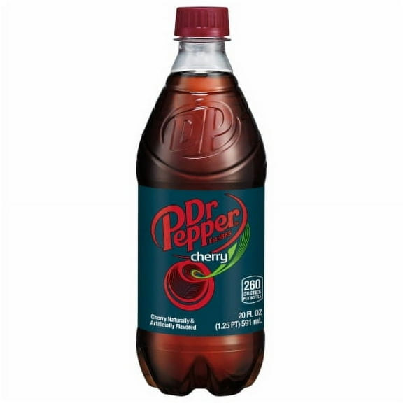 Pack of 2 - Dr Pepper Cherry Soda Bottle 20 fl oz