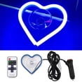 thumbnail image 3 of New Jdm Car Window Neon Interior Modified Heart-Shaped Led Atmosphere Light, 3 of 9