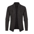 thumbnail image 4 of Vedolay Men's Cardigan Long Sleeve Cardigan Coats Knit Button up Tops 2023 Grey,L, 4 of 4