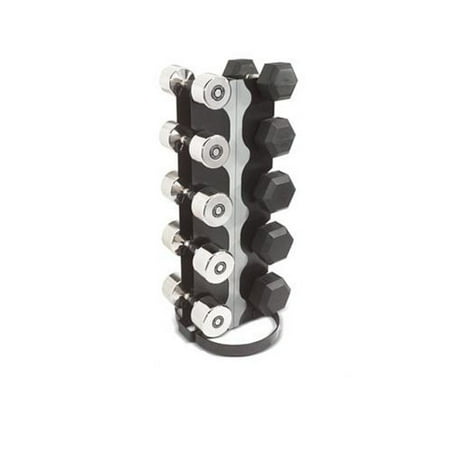 Hampton Fitness Products Vertical 5 Pair Rack Hold Any Style Dumbbell