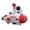 Red, variant on Electric Blast Off Astronaut Space Shuttle Toy, 360 Degree Rotating Spaceship Vehicle Toy with Vivid Sound and Flash Light Effect for Toddlers Kids Boys Girls, Blue (7.87 in / 20.0 cm)