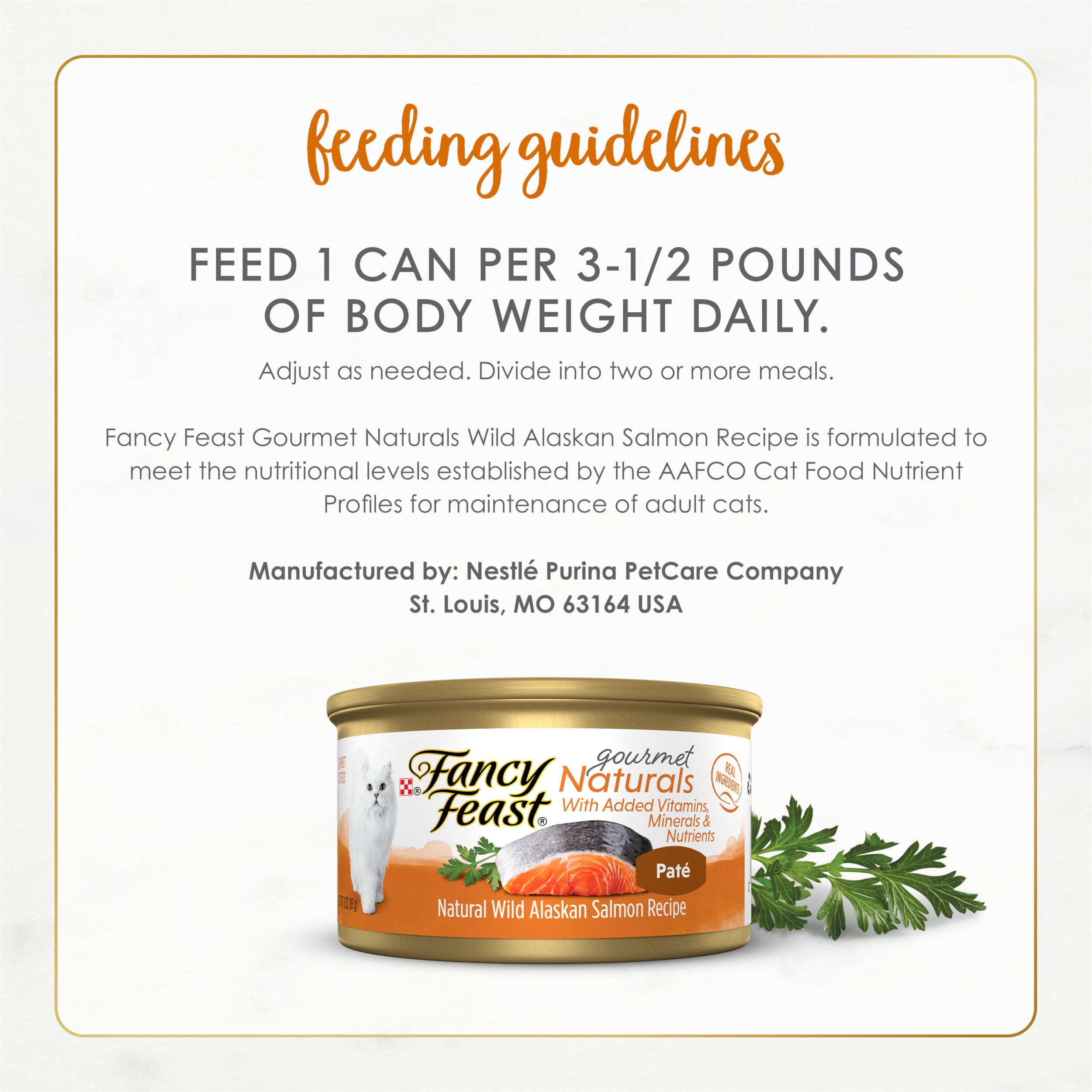 Calories in fancy feast cheap can