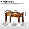 thumbnail image 7 of ZUXONGSY Maple Leaf Stool Covers Rectangle Set of 2 Bar Stool Seat Covers with Elastic Bands Spandex Chair Cover Stretch Slipcovers Easy to Install And Clean Thanksgiving Fall Decor, 7 of 7
