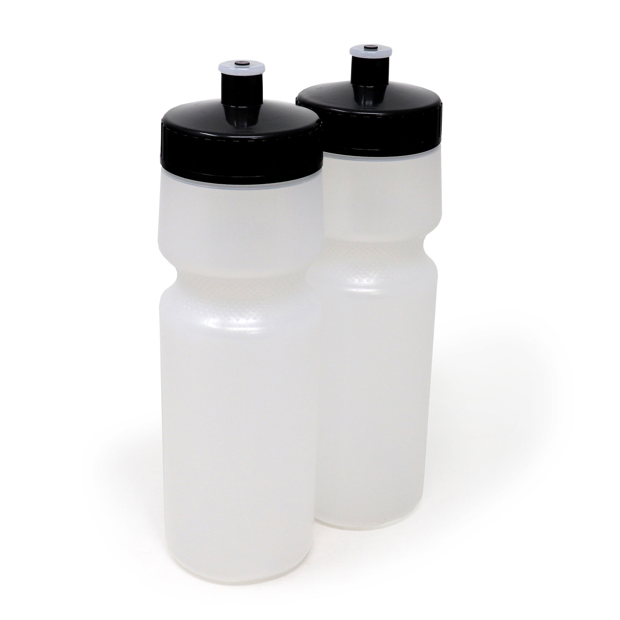 24 oz Sports Squeeze Water Bottles, USA Made, 2 Pack, BPA-Free, Easy Open Pull Top, Dishwasher Safe