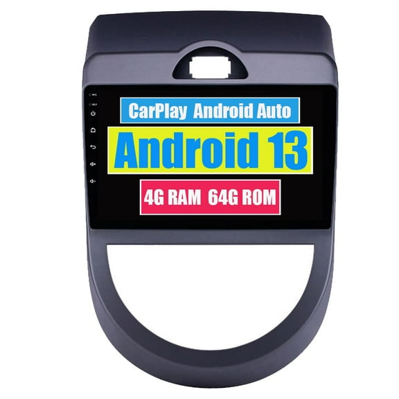 Torovo Car Stereo CarPlay Head Unit for Kia Soul 1 AM 2008 2009 2010 2011 2012 Android Auto Touch Screen Sat Navi Bluetooth WiFi Radio Player