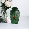 thumbnail image 5 of MUKTIVE Cardinal Bird Set of 5 Burial Urns for Adult Human Ashes - Green Urns for Human Ashes Male & Female - Funeral Urn for Men Cremation - Memorial Large Burial Urn (1 Large, 4 Keepsake), 5 of 5