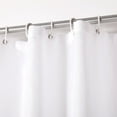 thumbnail image 3 of ERDOUY Polyester Fabric Shower Curtain with Hooks, 72x80-White, 3 of 4