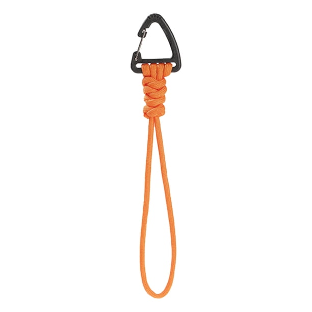 WDOplteas Gancho Cordón Trenzado Cuerda Paraguas 7 Hilos para Hombres/mujeres (triángulo Naranja Largo)