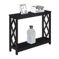 thumbnail image 1 of Convenience Concepts Diamond Console Table in Black Wood Finish, 1 of 4