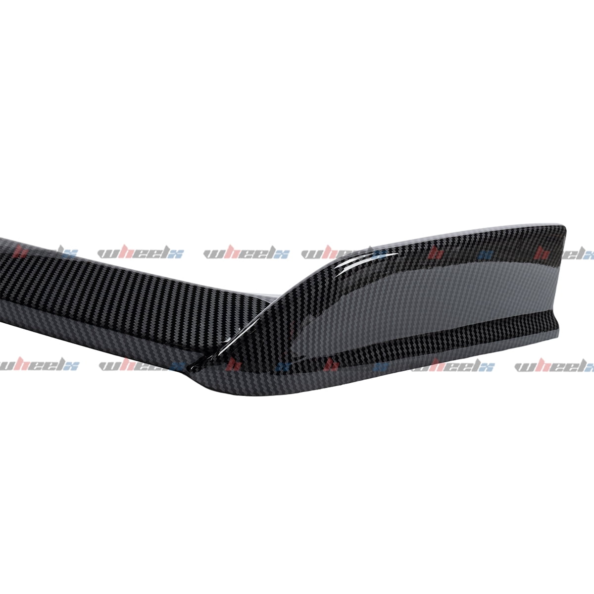 Front Lip Compatible with 2018-2024 Infiniti Q50 Sport, JDM Bumper Air Dam Lower Chin Splitter Protection Body Kit Fits for 2018 2019 2020 2021 2022 2023 2024 (Carbon Fiber Look)