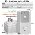 thumbnail image 2 of 2Pcs 1800W Regulador de Voltaje para Refrigerador, No Break para Refrigerador, Supresor de Picos para Lavadora, Protector Contra Sobretensiones para Cocina, Enchufe de EE. UU. AC120V (Paquete de 2), 2 of 7