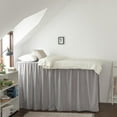 thumbnail image 4 of Dorm Bed Skirt, Dorm Bed Skirt Twin XL, 100% Microfiber Dorm Bed Skirts, Twin Extra Long Dorm Bedding, Split Corner, Twin XL 32" Drop (White), 4 of 6