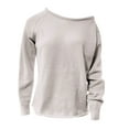 thumbnail image 3 of Duoif Sweaters for Women Trendy Women Casual Long Sleeve Fall Sweaters Crew Neck Solid Color Knitted Oversized Pullover Loose Fit Jumper Women's Sweaters Womens Tops A S, 3 of 3